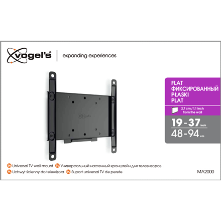 Vogels Wall mount MA2000-A1 26-40 " Fixed Maximum weight (capacity) 30 kg Black