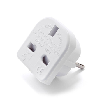 Gembird AC power adapter, UK socket to EU Schuko plug, 7.5 A Travel adapter