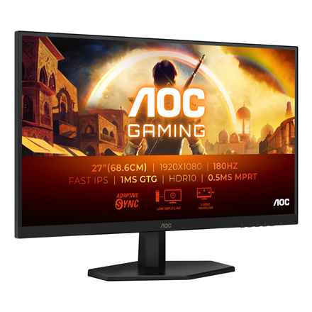 AOC Gaming 27G42E, 27 Zoll Gaming Monitor, 180 Hz, IPS, FreeSync