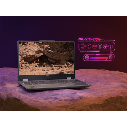 Lenovo LOQ 15ARP9 | Luna Grey | 15.6 " | IPS | FHD | 1920 x 1080 pixels | Anti-glare | AMD Ryzen 5 | 7235HS | 16 GB | SO-DIMM DDR5 | Solid-state drive capacity 512 GB | NVIDIA GeForce RTX 4050 | GDDR6 | 6 GB | Windows 11 Home | 802.11ax | Bluetooth versio