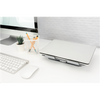 Desk Mount | Variable Notebook/Tablet Stand with 6-port USB-C Docking Station | Height adjustment | Maximum weight (capacity) 7.5 kg | Silver