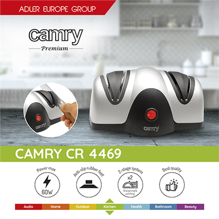 Camry Knife sharpener CR 4469 Electric Black/Silver 60 W 2