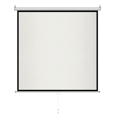 EKRAN RĘCZNY PÓŁAUTOMAT 1:1 84" 152x152cm MS-60 1:1 ART