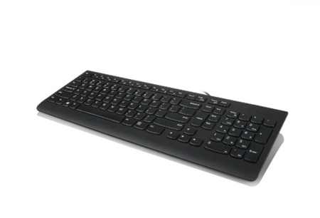 Lenovo USB Keyboard 300 Standard Wired Complete ergonomic design. Spill resistant keys with board drain. Concaved key caps fitted for your fingertips. EN 1.8 m Black