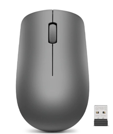 Lenovo 530 Wireless mouse, 2.4 GHz Wireless via Nano USB, Graphite