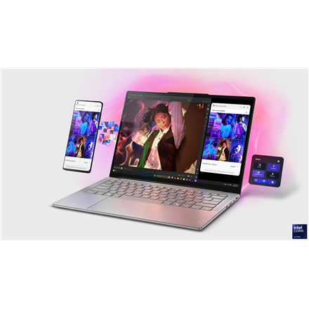 Lenovo Yoga Slim 7 14ILL10 | Luna Grey | 14 " | OLED | WUXGA | 1920 x 1200 pixels | Glossy | Intel Core Ultra 7 | 256V | 16 GB | Soldered LPDDR5x | Solid-state drive capacity 512 GB | Intel Arc Graphics 140V | Windows 11 Home | 802.11be | Bluetooth versio