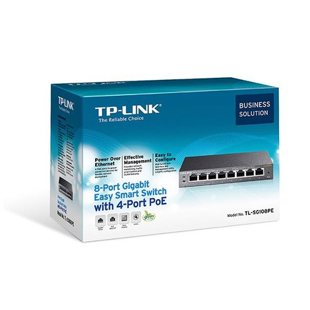 TP-LINK Switch TL-SG108PE 8xGBit (4x PoE+ / 64W)