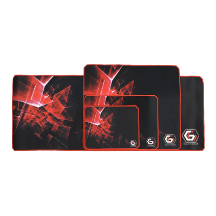 Gembird MP-GAMEPRO-L Gaming mouse pad PRO, Large Mouse pad 400 x 450 x 3 mm Black/Red