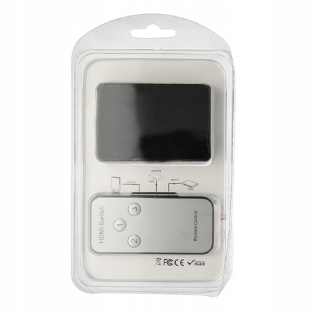 SWITCH 3x HDMI PRZEŁĄCZNIK ROZDZIELACZ + PILOT