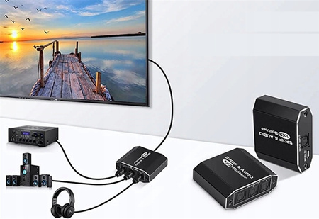 AUDIO SPLITTER 1x3 SPDIF TOSLINK ROZDZIEL OPTYCZNY