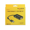 Delock Adapter DisplayPort (DP 1.1) auf VGA/HDMI/DVI  passiv black