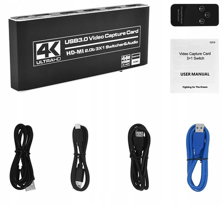 KARTA PRZECHWYTYWANIA OBRAZ USB HDMI MATRIX SWITCH