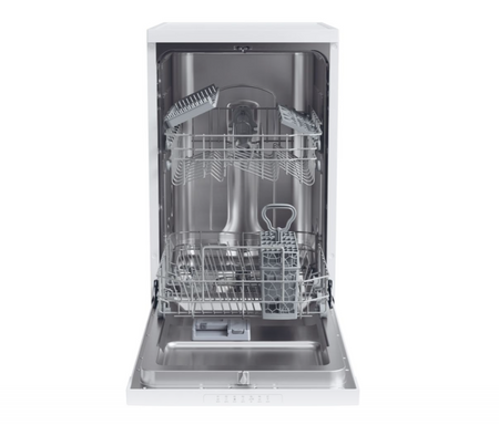 Candy Dishwasher | CDPH 2D1047W-01 | Free standing | Width 45 cm | Number of place settings 10 | Number of programs 7 | Energy efficiency class E | Display | White