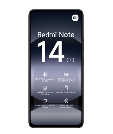Xiaomi Redmi | Note 14 | Midnight Black | 6.67 " | AMOLED | 1080 x 2400 pixels | Mediatek | Dimensity | Internal RAM 8 GB | 256 GB | Dual SIM | 5G | Main camera resolution 50+8+2 MP | Secondary camera resolution 20 MP | Android | 14
