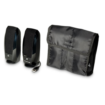 Logitech LGT-S150 Black 2.0 Stereo Speakers Total RMS power: 1.2 watts RMS (0.6 watts per satellite) ; W