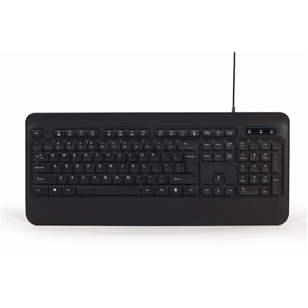 Gembird Multimedia Keyboard KB-UML-03	 Multimedia Wired US Black
