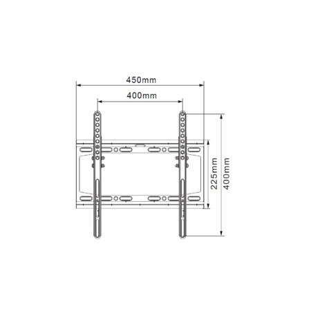 UCHWYT DO TV LED/LCD 23-55" 25KG CV-21 regul. w pionie OEM