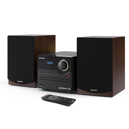 Sharp Hi-Fi Micro System XL-B517D(BR) USB port Wireless connection Brown AUX in FM radio CD player Bluetooth