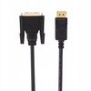 KABEL KONWERTER DISPLAYPORT DP - DVI FULLHD 1,8M