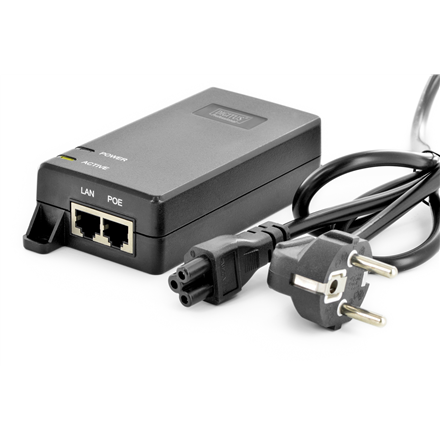 Digitus Gigabit Ethernet PoE+ Injector DN-95103-2 10/100/1000 Mbit/s Ethernet LAN (RJ-45) ports 1xRJ-45 10/100/1000 Mbps Gigabit, 1xRJ-45 10/100/1000 Mbps PoE Output