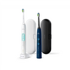 Philips Sonicare ProtectiveClean 5100 Duo Electric Toothbrushes | HX6851/34 | Rechargeable | For adults | Number of brush heads included 2 | Number of teeth brushing modes 3 | White and Dark Blue