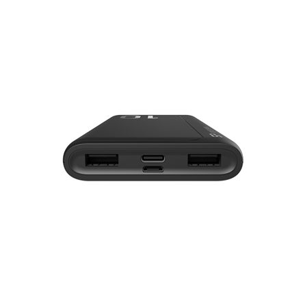 Silicon Power Power Bank GP15 Li-Polymer, Black, 10.000 mAh, Micro-USB, Type-C, 6 hours, USB1 (USB Type-A), USB2 (USB Type-A), USB1+USB2