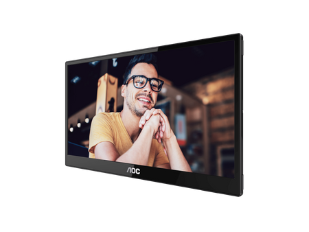 AOC 16T3EA | 16 " | IPS | FHD | 16:9 | 60 Hz | 4 ms | 1920 x 1080 pixels | 250 cd/m² | Black