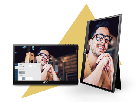 AOC 16T3EA | 16 " | IPS | FHD | 16:9 | 60 Hz | 4 ms | 1920 x 1080 pixels | 250 cd/m² | Black