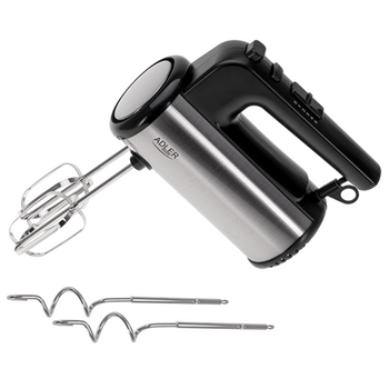 Adler Hand mixer | AD 4232 | Hand Mixer | 900 W | Number of speeds 5 | Turbo mode | Black/Stainless Steel