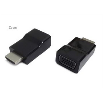 Gembird HDMI to VGA adapter, single port Black