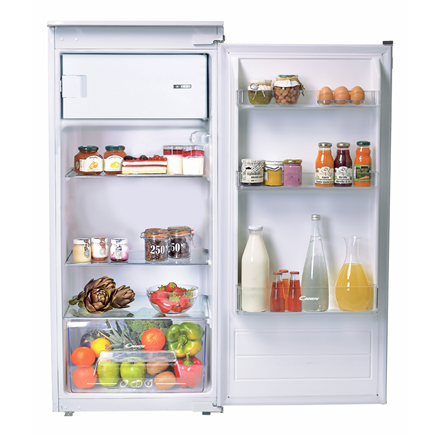 Candy | Refrigerator | CIO 225 NE | Energy efficiency class F | Built-in | Larder | Height 122 cm | Fridge net capacity 163 L | Freezer net capacity 16 L | 39 dB | White