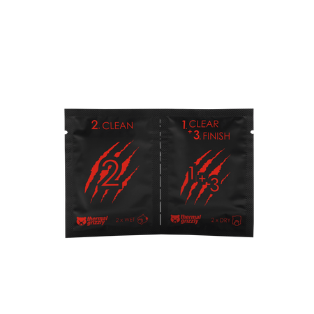 Thermal Grizzly Reinigungstücher für CPUs - 10 Stk.
