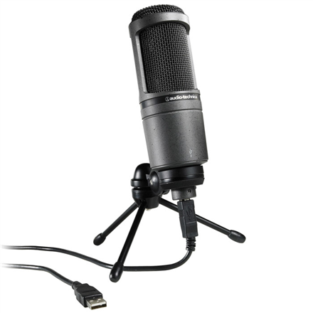 Audio Technica Microphone AT2020USB Microphone, Black