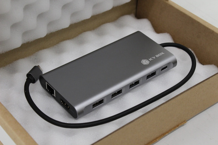 SALE OUT. ICY BOX IB-DK4050-CPD 12-in-1 USB Type-C dock with PD 100W | Raidsonic Warranty 3 month(s) | REFURBISHED, WITHOUT ORIGINAL PACKAGING