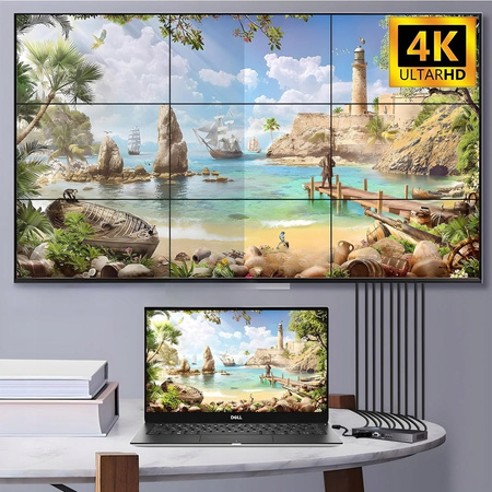KONTORLER ŚCIANY ŚCIENNY VIDEO WALL HDMI 3X3 ROZGAŁĘŹNIK MATRYCA 9 EKRANÓW