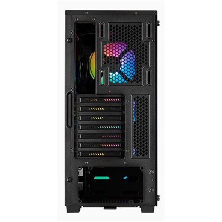 Corsair Tempered Glass Mid-Tower Smart Case iCUE 220T RGB Side window,  Mid-Tower, Black, Power supply included No, Steel, Tempered Glass