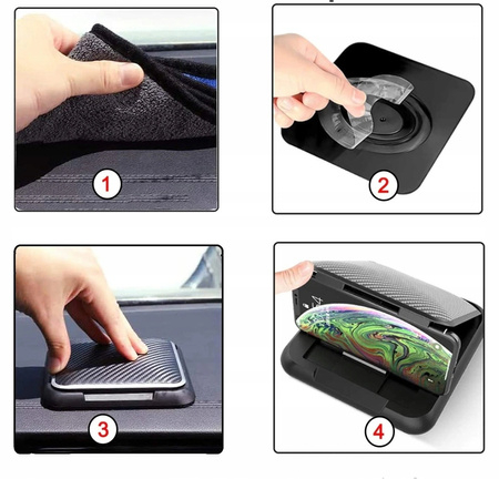 UCHWYT SAMOCHODOWY NA TELEFON NA KOKPIT DESKĘ AUTA