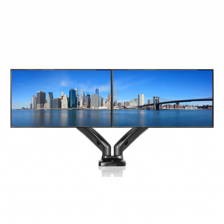 UCHWYT BIURKOWY GAZOWY DO 2 MONITORÓW LED/LCD 13-27" L-16GD ART