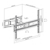 UCHWYT DO TV LED/LCD 37-80" 40KG AR-90 reg. pion/poziom 67-355mm