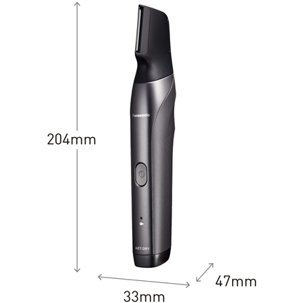 Panasonic Hair trimmer ER-GY60-H503 Operating time (max) 50 min, Number of length steps 20, Step precise 0.5 mm, Built-in rechargeable battery, Black/Silver, Cordless