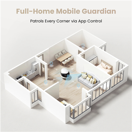 Enabot | Companion Robot | EBO AIR 2 | Compact | Maximum Memory Support 256G