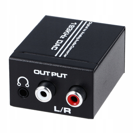 KONWERTER OPTYCZNY TOSLINK COAXIAL NA 2x CINCH RCA