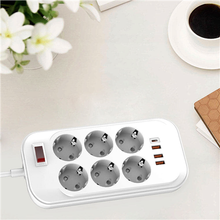 ColorWay Power Socket | CW-CHE64PDW