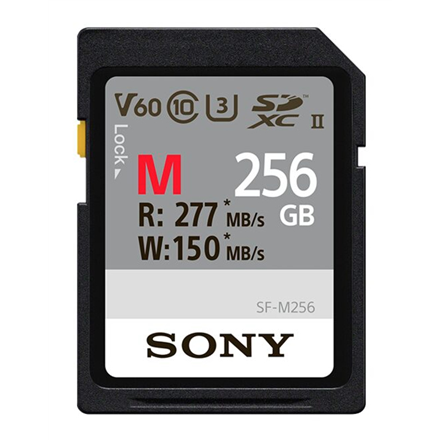Atminties kortelė Sony SDXC Professional 256GB Class 10 UHS-II Sony SF-M Series UHS-II SDXC Memory Card SFG2M 256 GB SDXC Flash memory class 10