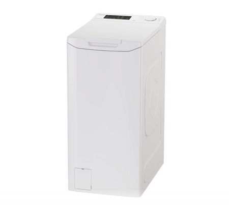 Candy Washing Machine | TCA283D2-S | Energy efficiency class D | Top loading | Washing capacity 8 kg | 1200 RPM | Depth 60 cm | Width 41 cm | Display | Digit | White