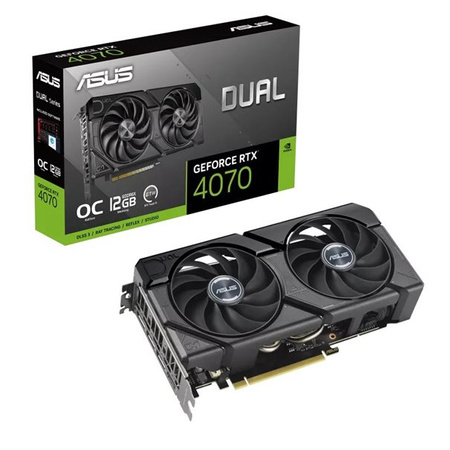 ASUS VGA 12GB RTX4070 DUAL-O12G EVO 3xDP/2xHDMI DUAL-RTX4070-O12G-EVO