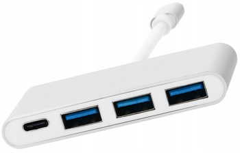 ADAPTER HUB USB C do 3xUSB 3.0 + USB C PD MacBook