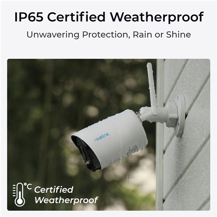 Reolink | Battery Wi-Fi Security Camera with Solar Panel, 3W | Argus Series B320 | Bullet | 3 MP | Fixed lens | IP65 | H.264 | Micro SD, Max. 128 GB