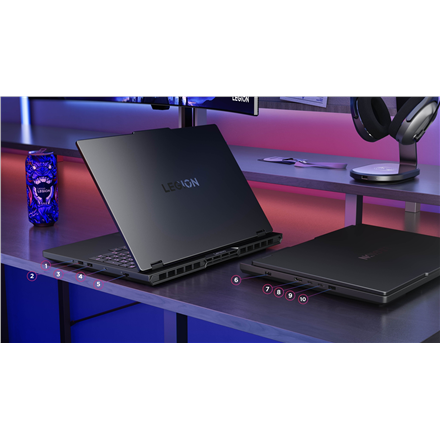 Lenovo Legion Pro 5 16IAX10H | Eclipse Black | 16 " | OLED | WQXGA | 2560 x 1600 pixels | Intel Core Ultra 9 | 275HX | 32 (2x16GB) GB | SODIMM DDR5 | Solid-state drive capacity 2000 GB | NVIDIA GeForce RTX 5070 Ti | GDDR7 | 12 GB | Windows 11 Home | 802.1