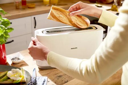Philips Toaster HD2590/00 Daily Collection Power 870-1030 W, Number of slots 2, Housing material Plastic, White